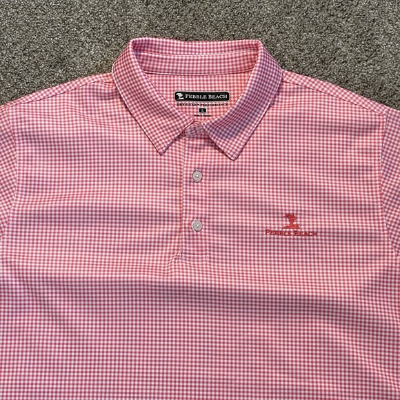 PEBBLE BEACH Dry-Luxe Performance Golf Polo Shirt Size Large Multicolor - Picture 3 of 11